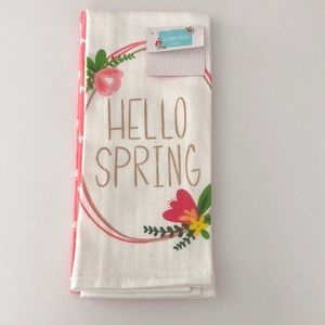 Happy Spring set of two kitchen towels